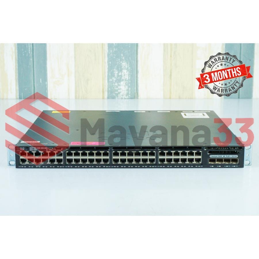 Switch Cisco Catalyst 3650 WS-C3650-48FD-S PoE+ 48 Port Gigabit PoE+ 2 Port SFP Uplink Gigabit 2 Port SFP Uplink 10GB