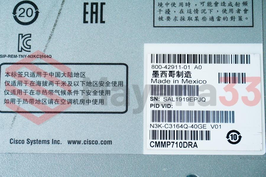 CISCO NEXUS N3K-C3164Q-40GE 64 Port QSFP 40GB - Image 3