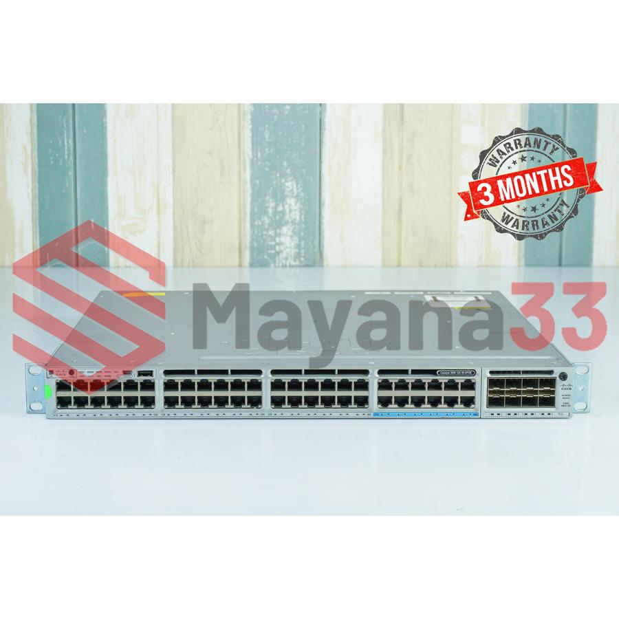 Switch Cisco Catalyst 3850 12X 48 UPOE WS-C3850-12X48U-L with Module C3850-NM-8-10G