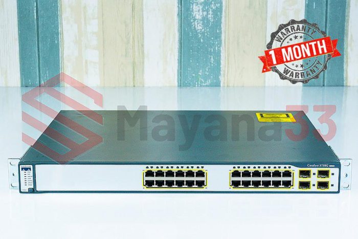 Switch Cisco 3750G Series 24Port Gigabit Type WS-C3750G-24TS-E1U